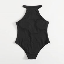 Load image into Gallery viewer, 2023 New One-piece Zipper Solid Color Pit Swimsuit - BikiniOmni.com
