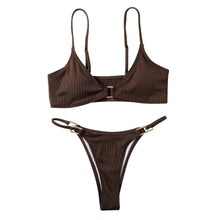Load image into Gallery viewer, Backless Women&#39;s Strip Bikini Swimsuit - BikiniOmni.com
