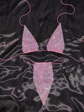 Load image into Gallery viewer, Beach Rhinestone Mesh Bikini Set - BikiniOmni.com
