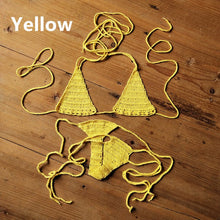 Load image into Gallery viewer, Bohemian Handmade Crochet High Cut Bikini - BikiniOmni.com
