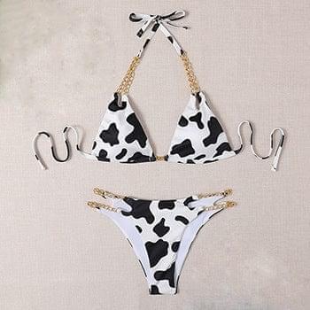 Cow Print Low-Waist Bikini - BikiniOmni.com