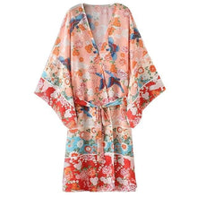 Load image into Gallery viewer, Embroidered Mesh Lace Lightweight Floral Cover Up - BikiniOmni.com
