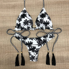 Load image into Gallery viewer, Floral Print High Waist Bikini - BikiniOmni.com
