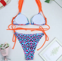 Load image into Gallery viewer, Fluorescent Ruffled Bikini Swimsuit - BikiniOmni.com

