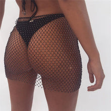 Load image into Gallery viewer, Hand-Woven Fishing Net Cover Up Diamond Swimsuit - BikiniOmni.com

