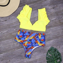Load image into Gallery viewer, High Waist Print Swimwear - BikiniOmni.com
