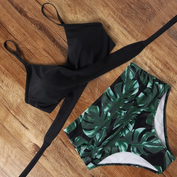 Print & Colourful High Waist Bikini - BikiniOmni.com