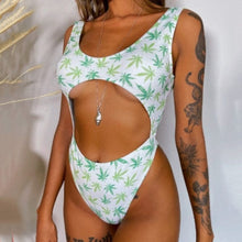 Load image into Gallery viewer, Sexy Solid Color Stitching One Piece Swimsuit Women&#39;s Swimsuit - BikiniOmni.com
