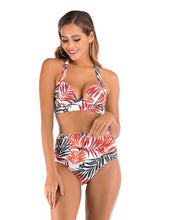 Load image into Gallery viewer, Sexy Solid Printed High-Waisted Plus Size Bikini - BikiniOmni.com
