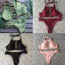 Load image into Gallery viewer, Sexy Split &#39;Criss Cross&#39; Bikini - BikiniOmni.com
