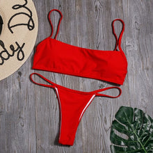 Load image into Gallery viewer, Sexy Stripe Print Bikini - BikiniOmni.com
