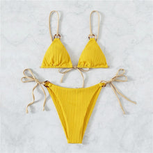 Load image into Gallery viewer, Solid Color Strap Bikini - BikiniOmni.com
