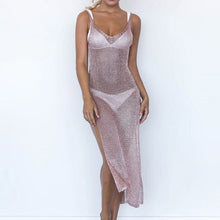Load image into Gallery viewer, Summer Mesh Knitted Beach Cover Up Dress Swimwear - BikiniOmni.com
