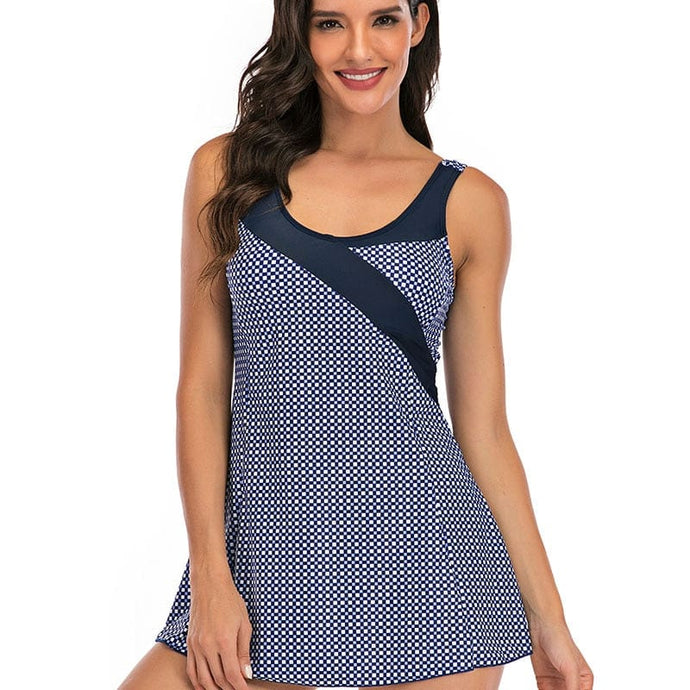 Tankini High Waist Swimsuit - Plus Sizes - BikiniOmni.com