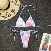 Load image into Gallery viewer, Tie-Dye High Waist Bikini Beachwear - BikiniOmni.com
