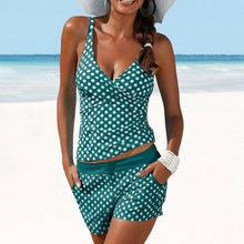 Load image into Gallery viewer, Women Polka Dots Tankini - BikiniOmni.com
